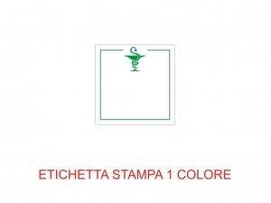 Etichette adesive per farmacie e parafarmacie (mm 20x20) (cod. 27P)